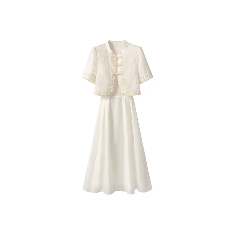 FAIRWHALE Skirt Set Women's Beige-0