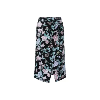 JZ Juzui Casual Long Skirts Women's Heather Black