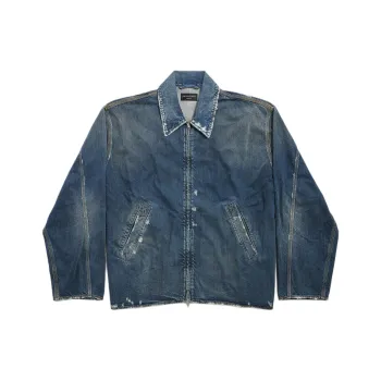 Balenciaga Jackets & Coats Regular Fit Men's Blue