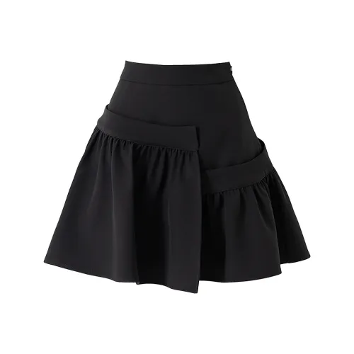 SOON FLOWER Casual Short Skirts Women's Black