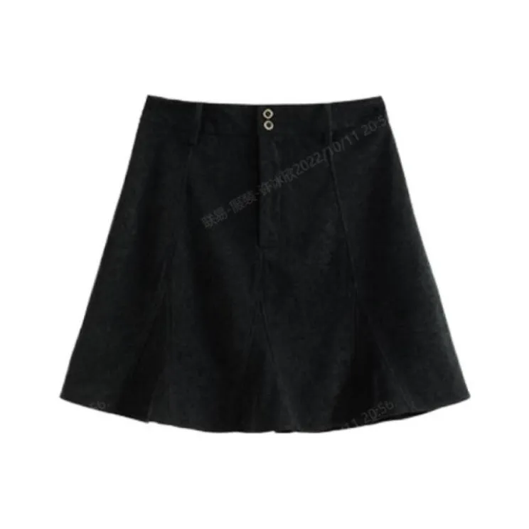 Solitary Cropped Skirt Spring Summer And Autumn-0