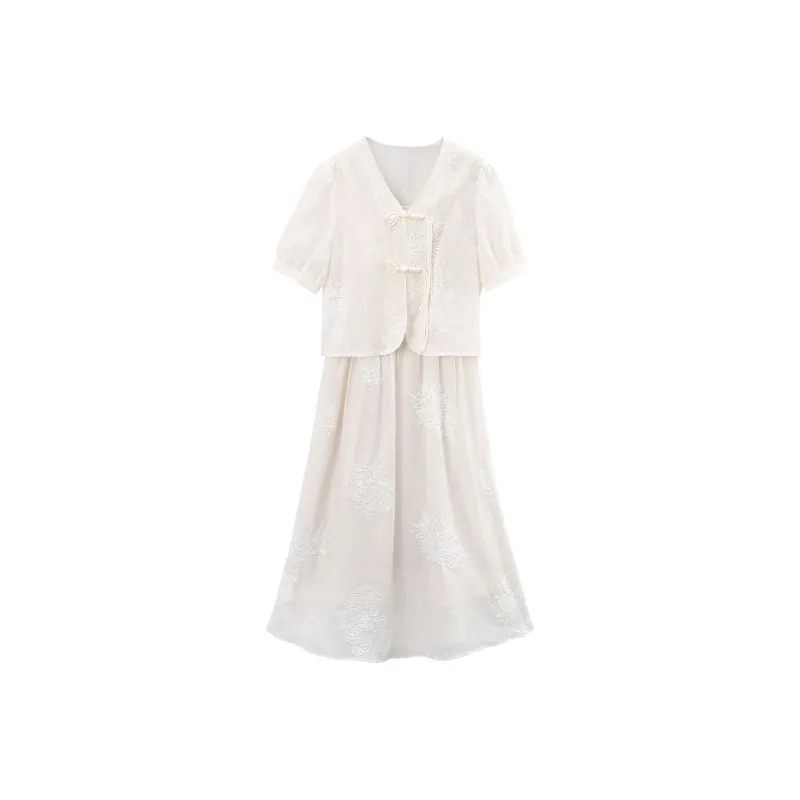 A Paradise For Awakening Skirt Set Women's Ecru-0