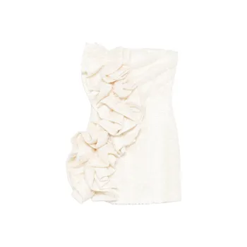 Rotate Lace Ruffle Mini Dress