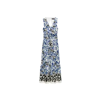 ZARA Sleeveless Dress Women's Blue