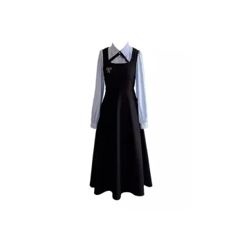 INCO VIBE Long Sleeved Dresses Women's Blue Black