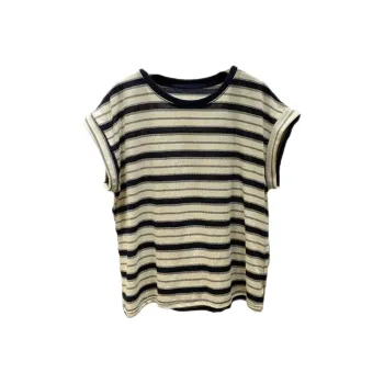 ABBY GODDESS T Shirts Women's Yellow Stripes