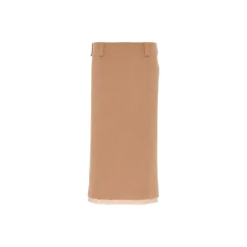 MIU MIU Casual Long Skirts Women's Brown