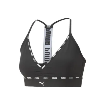PUMA Low Impact Puma Strong Strappy Bra Sports Underwear Women's Black