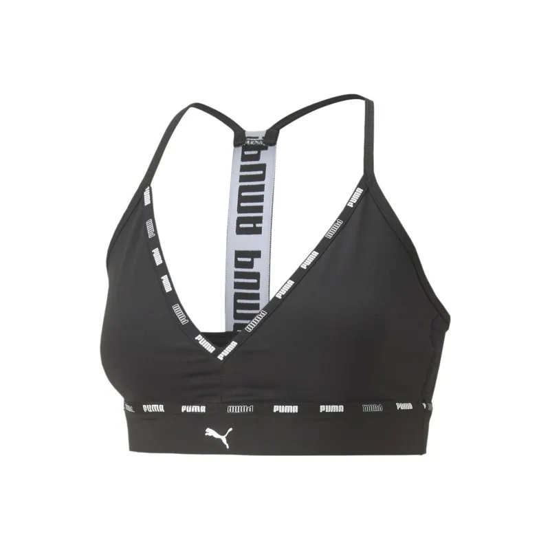 PUMA Low Impact Puma Strong Strappy Bra Sports Underwear Women's Black-0