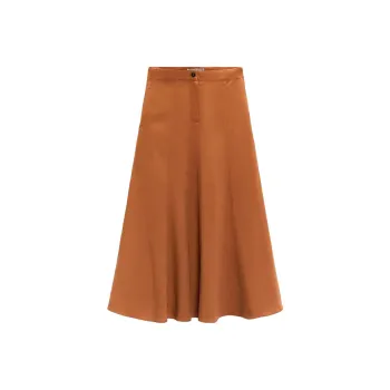 ZARA Casual Long Skirts Women's Orange