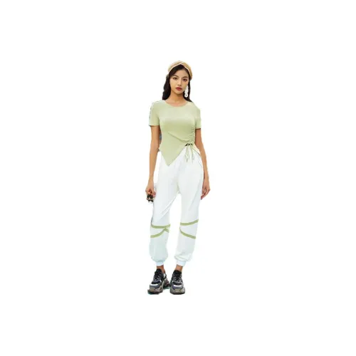 GIDI BOHO Casual Suits Women's Avocado Green/Cream White