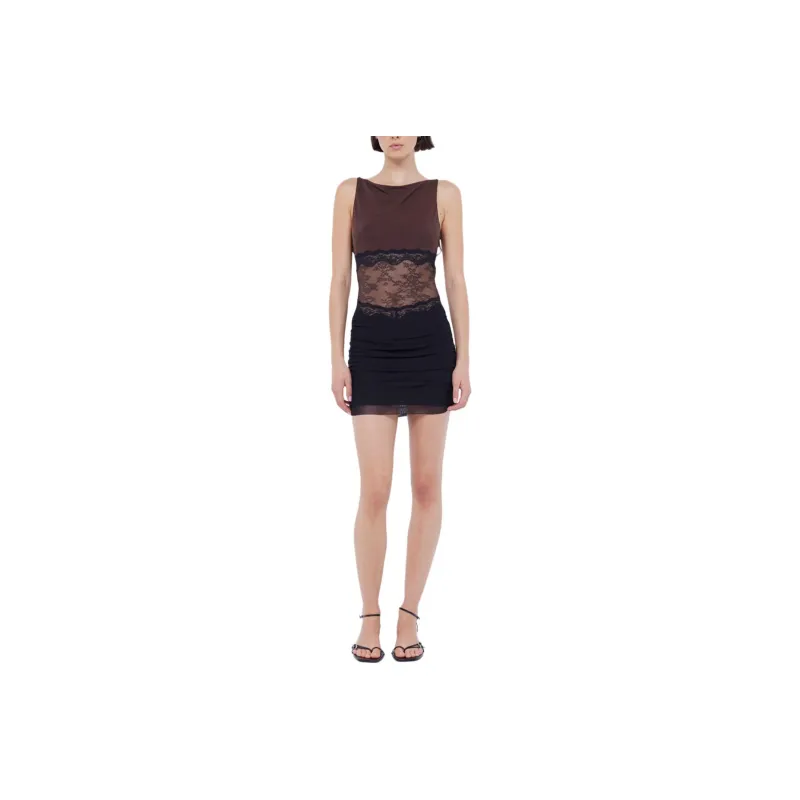 BEC+BRIDGE Sleeveless Dress Women's CHOC BLACK/Chocolates Black Multicolor-0
