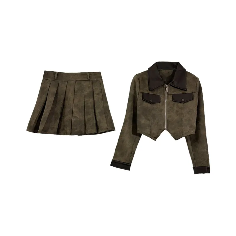 Icicofficial Two Piece Skirt Sets Women's-2