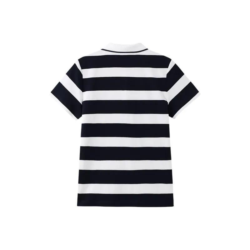 Elle Active Polo Shirts Women's White/Navy Blue-1