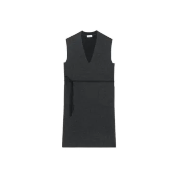 LACOSTE Sleeveless Dress Women's Dark Gray