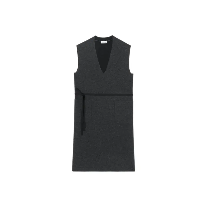 LACOSTE Sleeveless Dress Women's Dark Gray-0