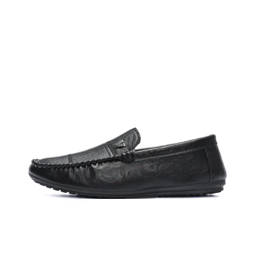 MINS Loafers Womens Beige Apricot/Black