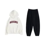 White Hooded Set