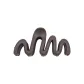 Matte Wave Claw Clip 1 Pc (Dark Brown)