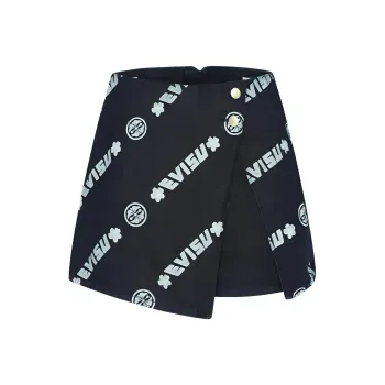 EVISU Denim Short Skirts Women's Denim Blue