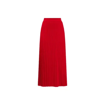Balenciaga Casual Long Skirts Regular Fit Women's Red