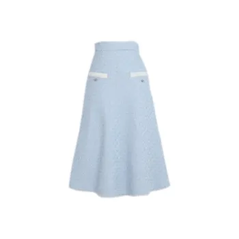 SNBL Casual Long Skirts Women's Blue