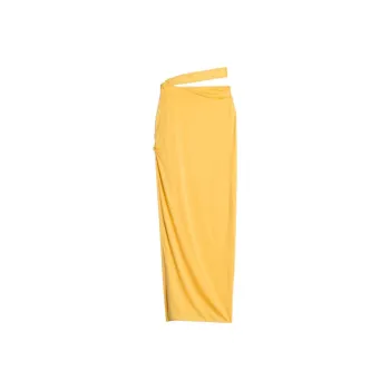 Jacquemus Casual Long Skirts Women's Yellow