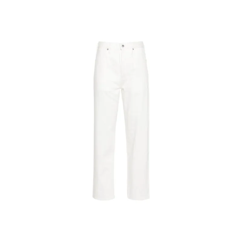 JIL SANDER Mid Waisted Cropped Jeans-0