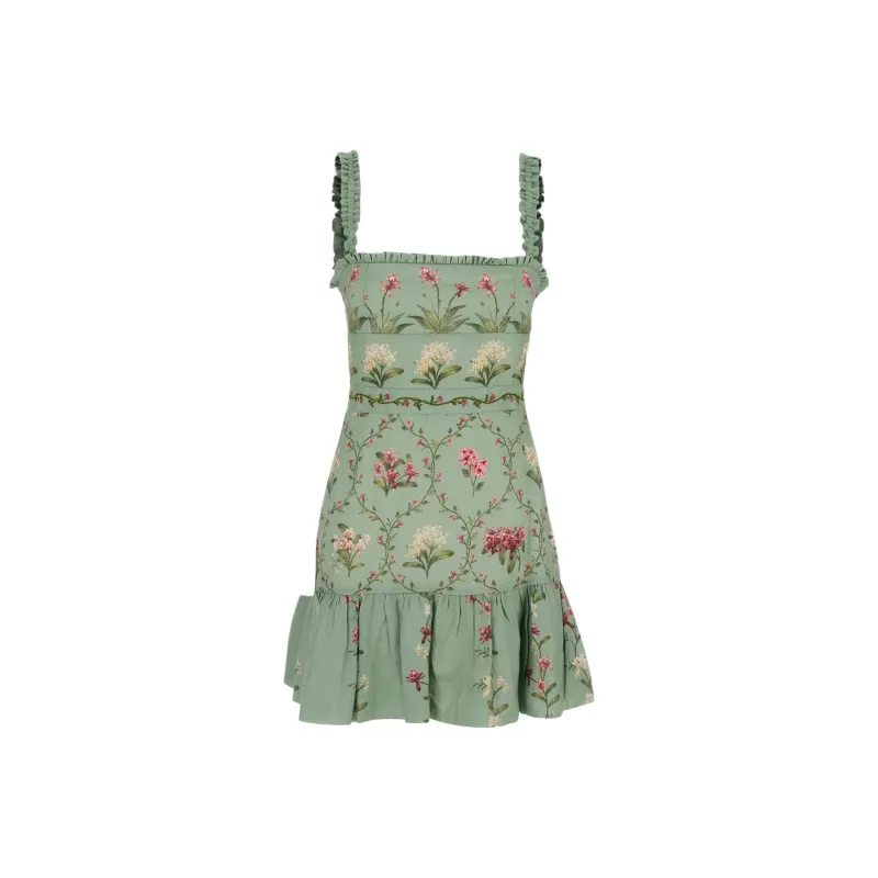 Agua Bendita Nieve Orquidea Mini Dress-0