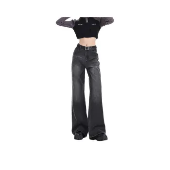 YINLEI Jeans Women's Light Gray