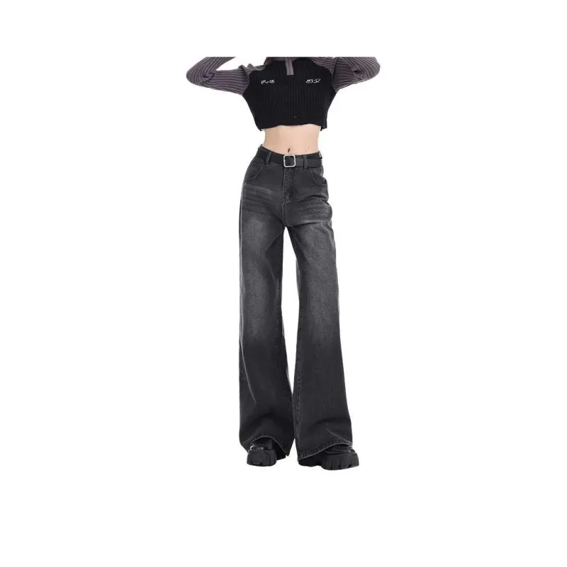 YINLEI Jeans Women's Light Gray-0