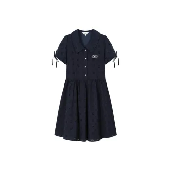 Teenie Weenie Long Sleeved Dress Women's Navy Blue