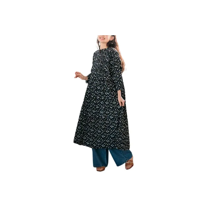 FREAK'S STORE Long Sleeved Dress Women's Dark Marine Blue-0