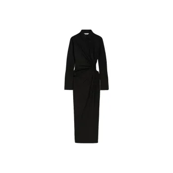 MaxMara SS25 Long Sleeved Dresses Women's Black
