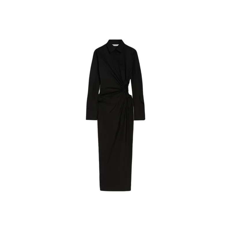 MaxMara SS25 Long-Sleeved Dresses Women's Black-0