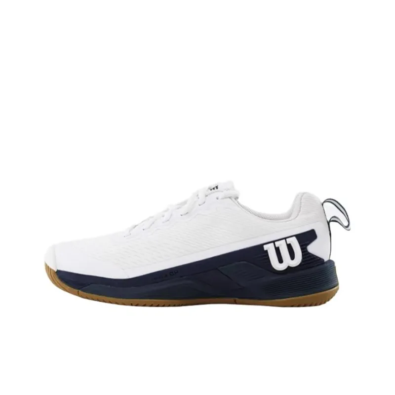 Wilson RUSH PRO 4.5 Anti Slip Wear Resistant Low Top Tennis Shoes Men's White Blue-0