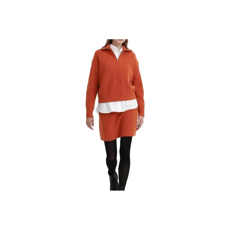 UNIQLO X Clare Waight Keller Co-branded Collection Casual Short Skirts Women's Orange Red-0