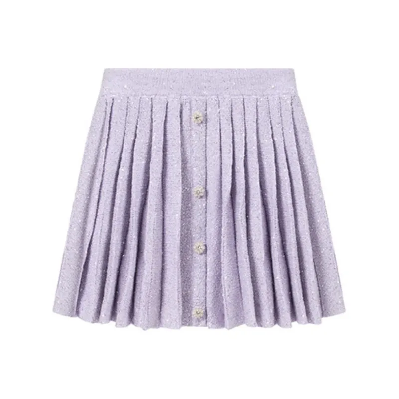 Self portrait Casual Short Skirts Women's Lilac-0