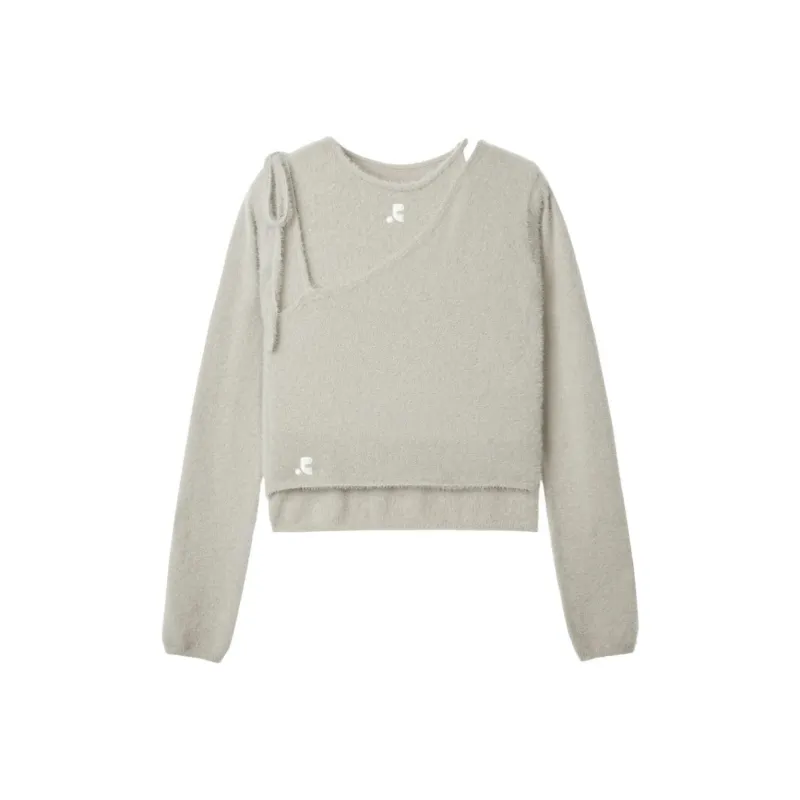 Rest&Recreation UNBALANCE LAYERED KNIT TOP Casual Suit Women's Gray/Gray-0