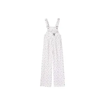 Manekniv Overalls Women's White Floral