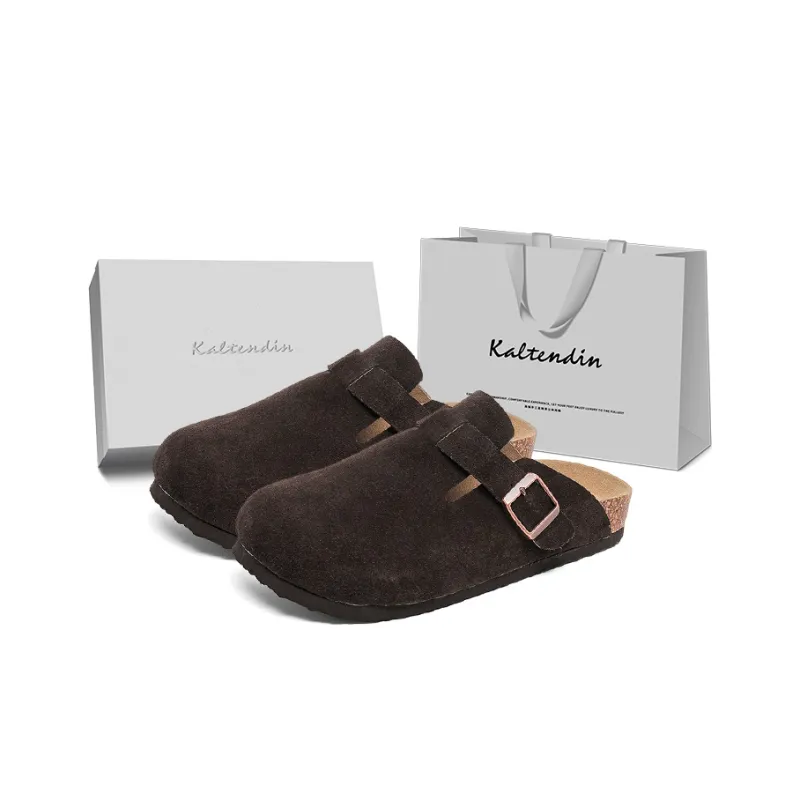 Kaltendin Abrasion Resistant Slip Resistant Closed Toe Slippers Unisex-31