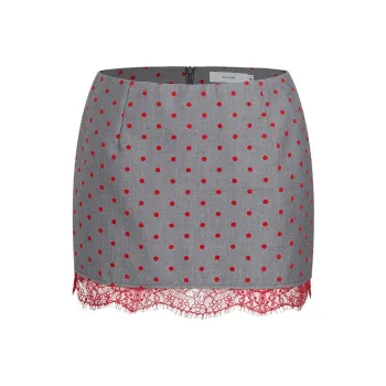 Barb Chill Casual Short Skirts Women's Gray
