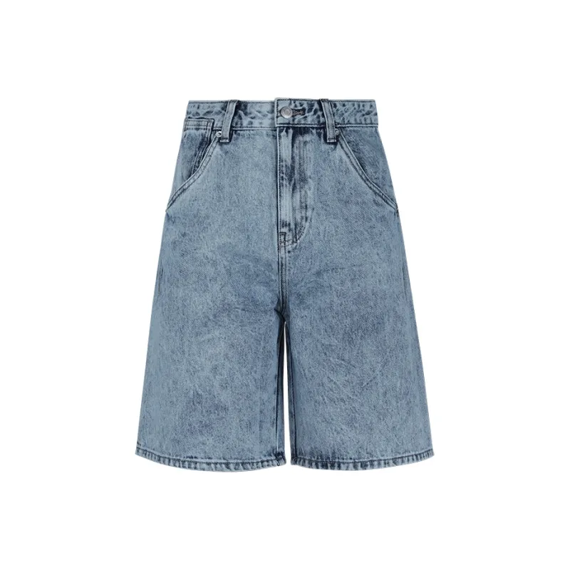THE SEA LIFE Denim Shorts Women's Denim Blue-0