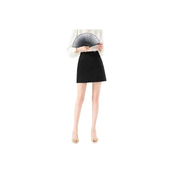 TERRE BLEUE Casual Short Skirts Women's Black