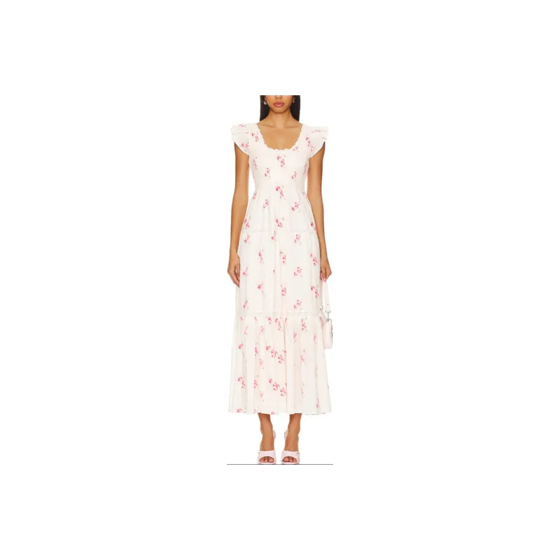 LOVESHACKFANCY Sleeveless Dress Women's White-0