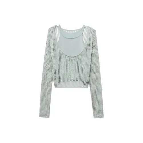 CHARM PICK Casual Suit Women's Blue Green