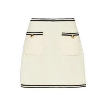 MIU MIU FW22 Casual Short Skirts Women's Ecru