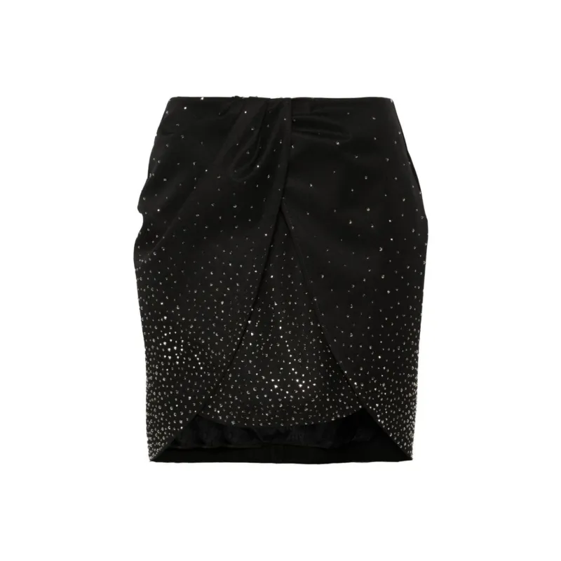 OFF-WHITE Embellished Pleated Mini Skirt-0