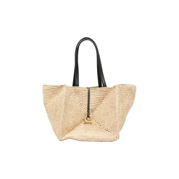 NANUSHKA Raffia Tote Bag, Shopping Bag, Shoulder Bag Men's Beige