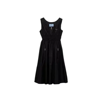 PRADA Re Nylon Sleeveless Midi Dress